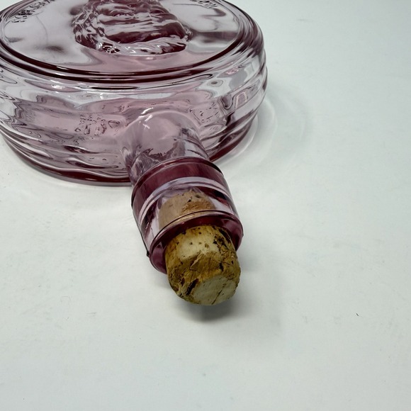 VTG Wheaton 1983 Rutherford B. Hayes Collector Bottle Decanter Pink Luster Glass - Picture 6 of 9